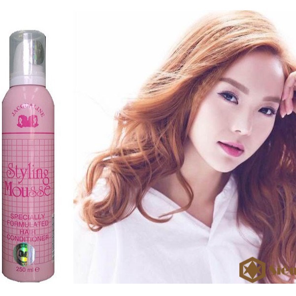 Mút Mousse Chải Tóc Jacqualine gôm keo bọt vuốt tóc cho nam nữ 250ml