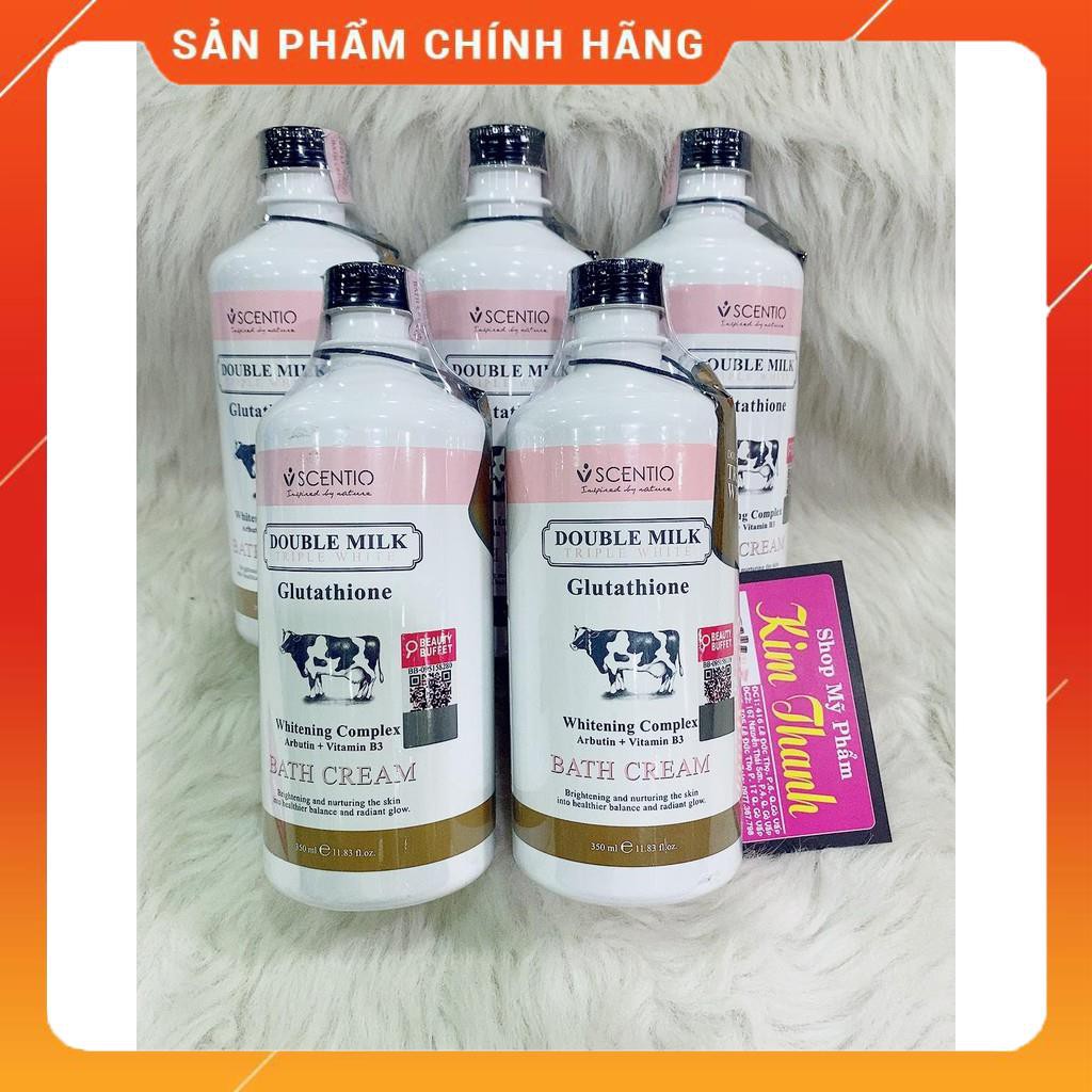 Sữa tắm trắng da Scentio Double Milk 350ml Thái Lan
