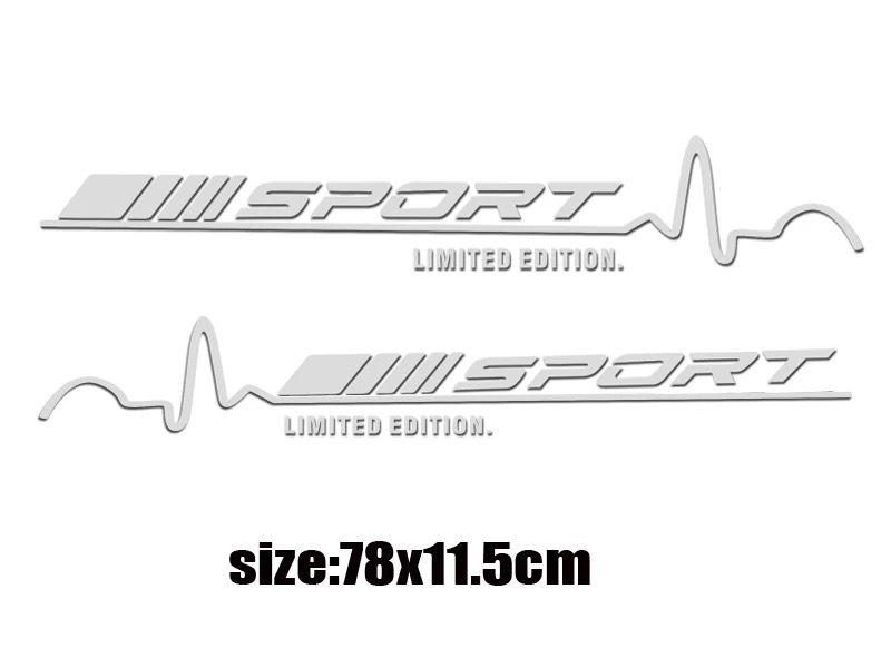 [HCM]Bộ 2 Tem dán cửa xe ô tô phong cách sport