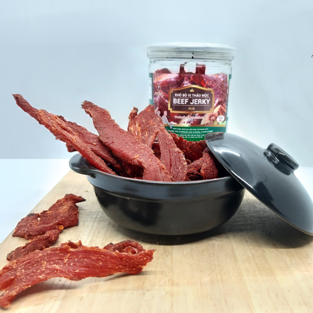 Beef jerky khô bò thảo mộc 100g