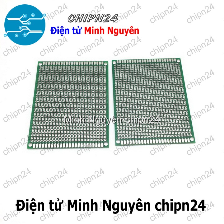 [1 tấm] Testboard 2 mặt Thủy tinh 7x9cm (Board đồng đục lỗ PCB, Testboard cắm hàn) - HH003577