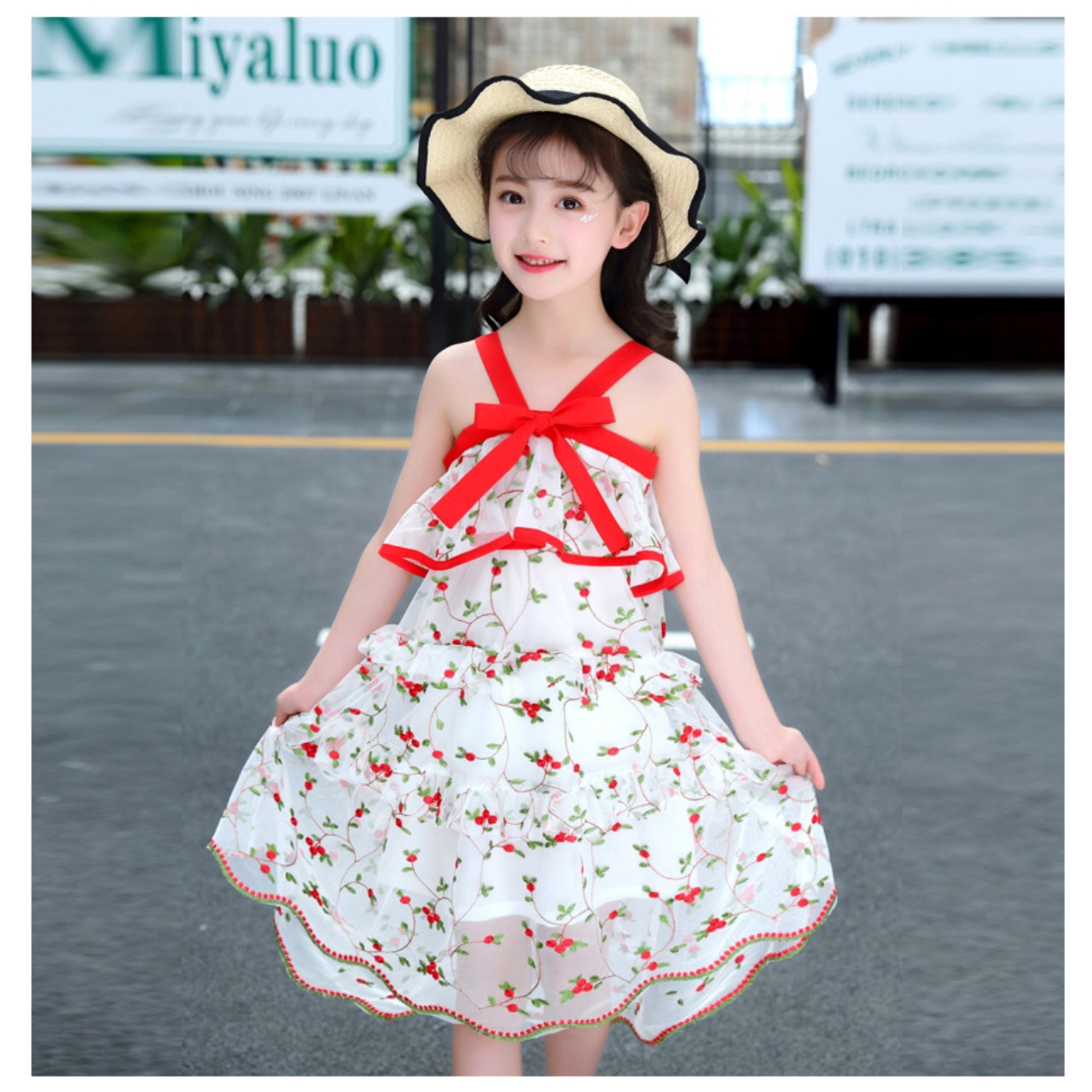 ĐẦM VOAN 2 DÂY CỰC XINH