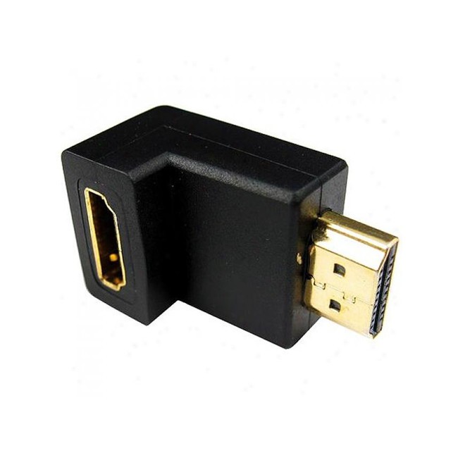 Đầu nối HDMI  1 đầu đực 1 đầu cái bẻ 90 độ