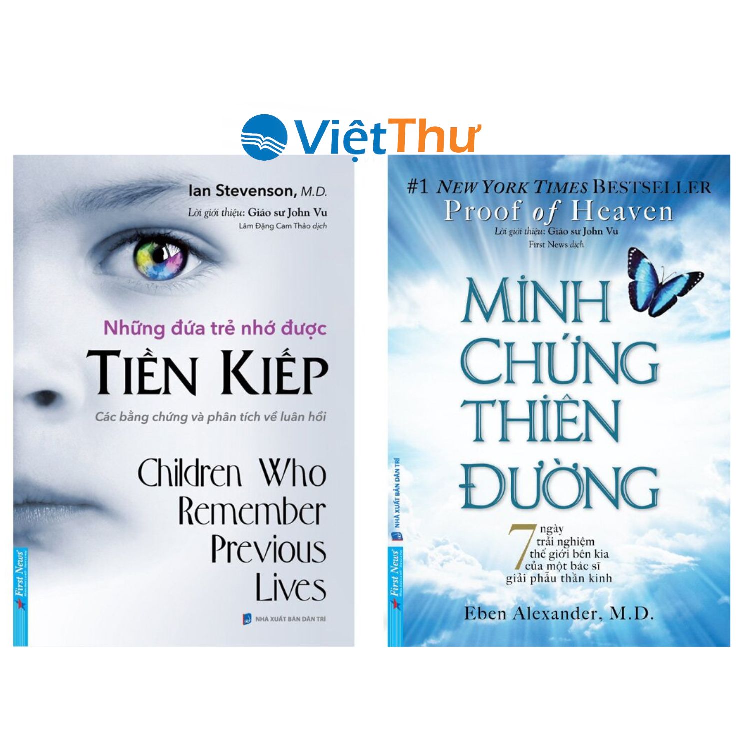 Sách - combo 2 quyển những đứa trẻ nhớ được tiền kiếp + minh chứng thiên đường