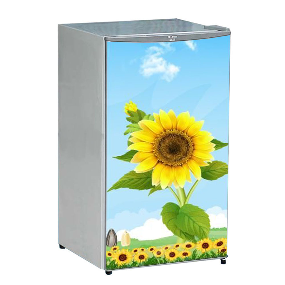 [HCM]Decal dán trang trí tủ lạnh - Hoa mặt trời M2- Chất liệu cao cấp