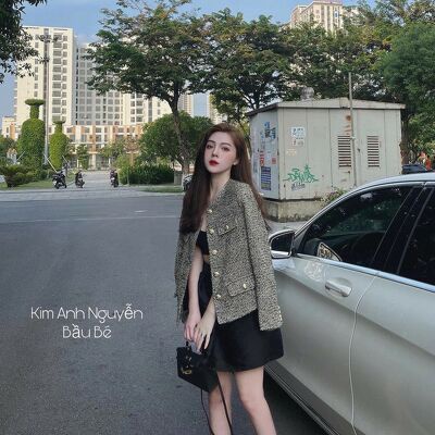 Áo khoác dạ cúc sang chảnh sịn sò