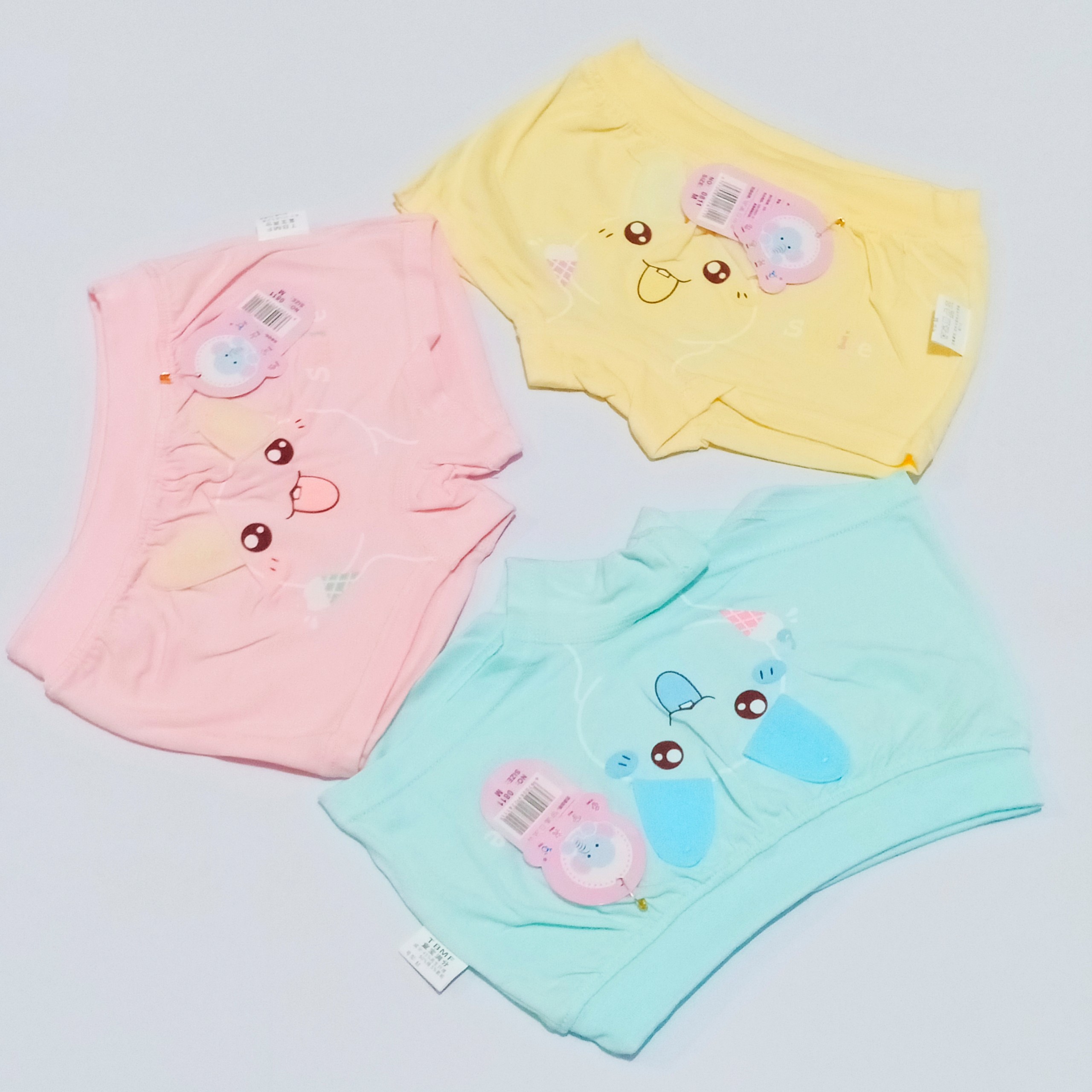 Combo 3 cai quần lót đùi quần chíp đùi cho bé in tai thỏ kim yen me va be