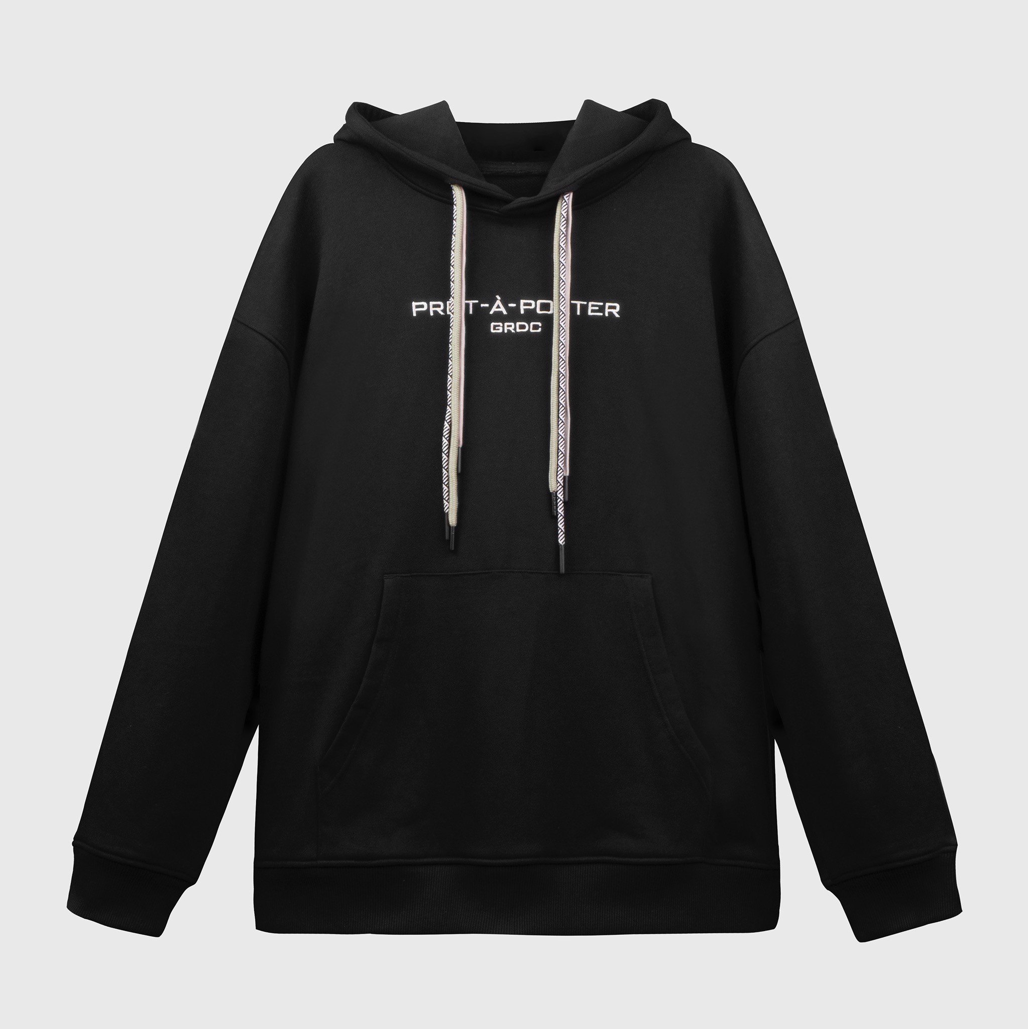 Grimm DC Hoodie thêu Prêt-à-porter // Đen