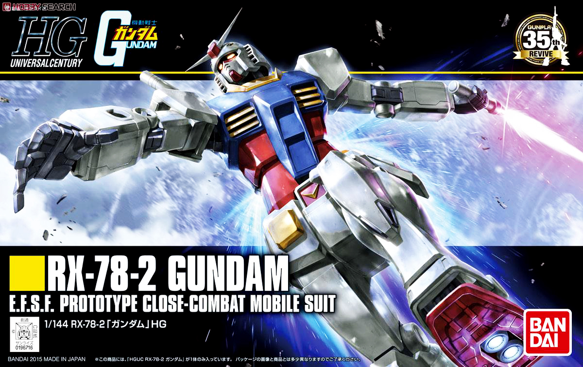 Mô hình lắp ráp Gundam Bandai HG 191 RX-78-2 Gundam [GDB]