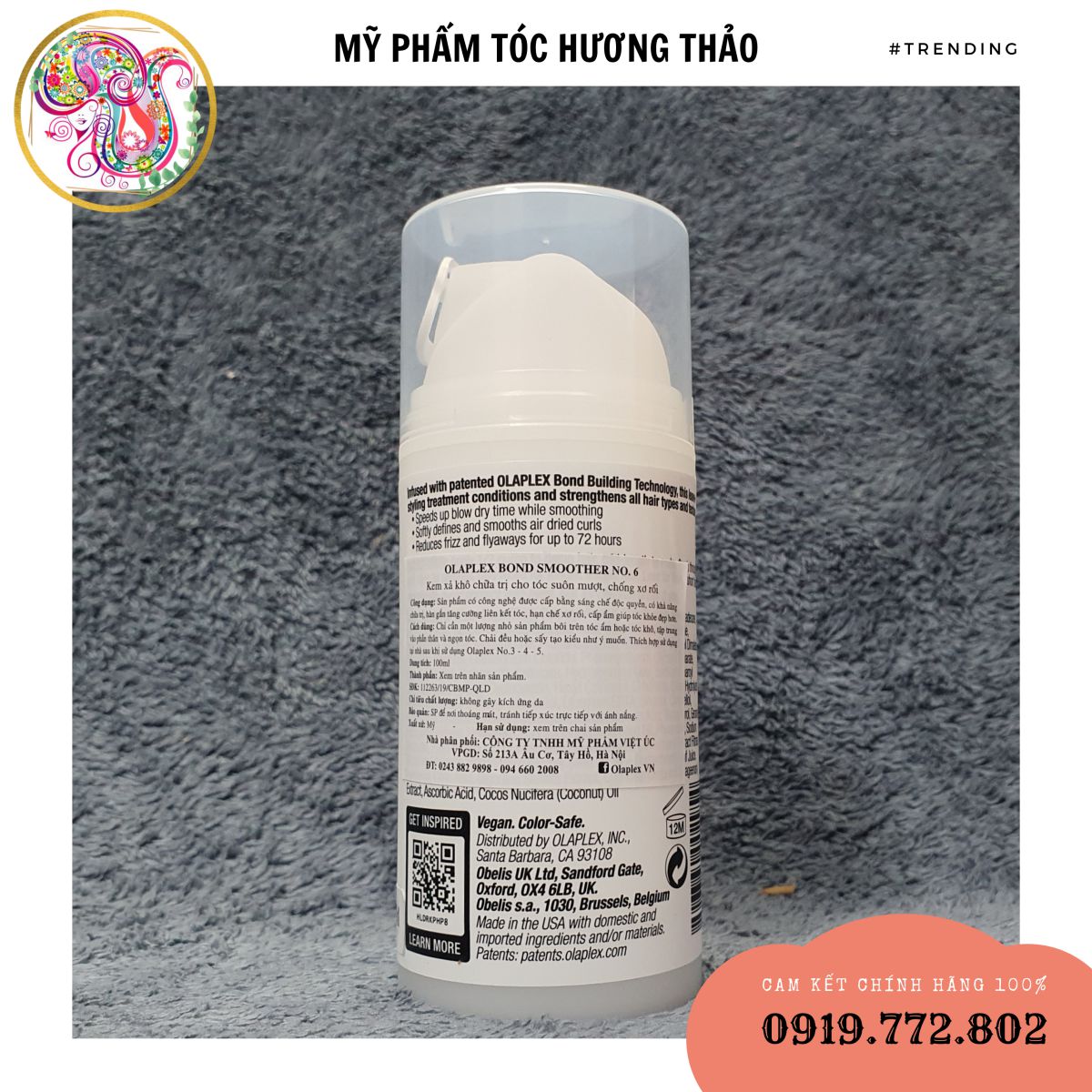 [Chính hãng] [NEW] KEM XÃ KHÔ OLAPLEX SỐ 6 BOND SMOOTHER 100ML