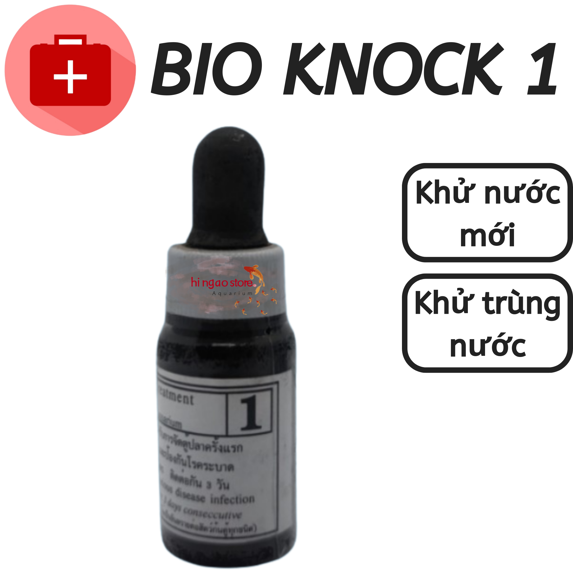 Bio knock 1: decontamination fish (1 drop 10L water)-Healthy product | Hingaostore.