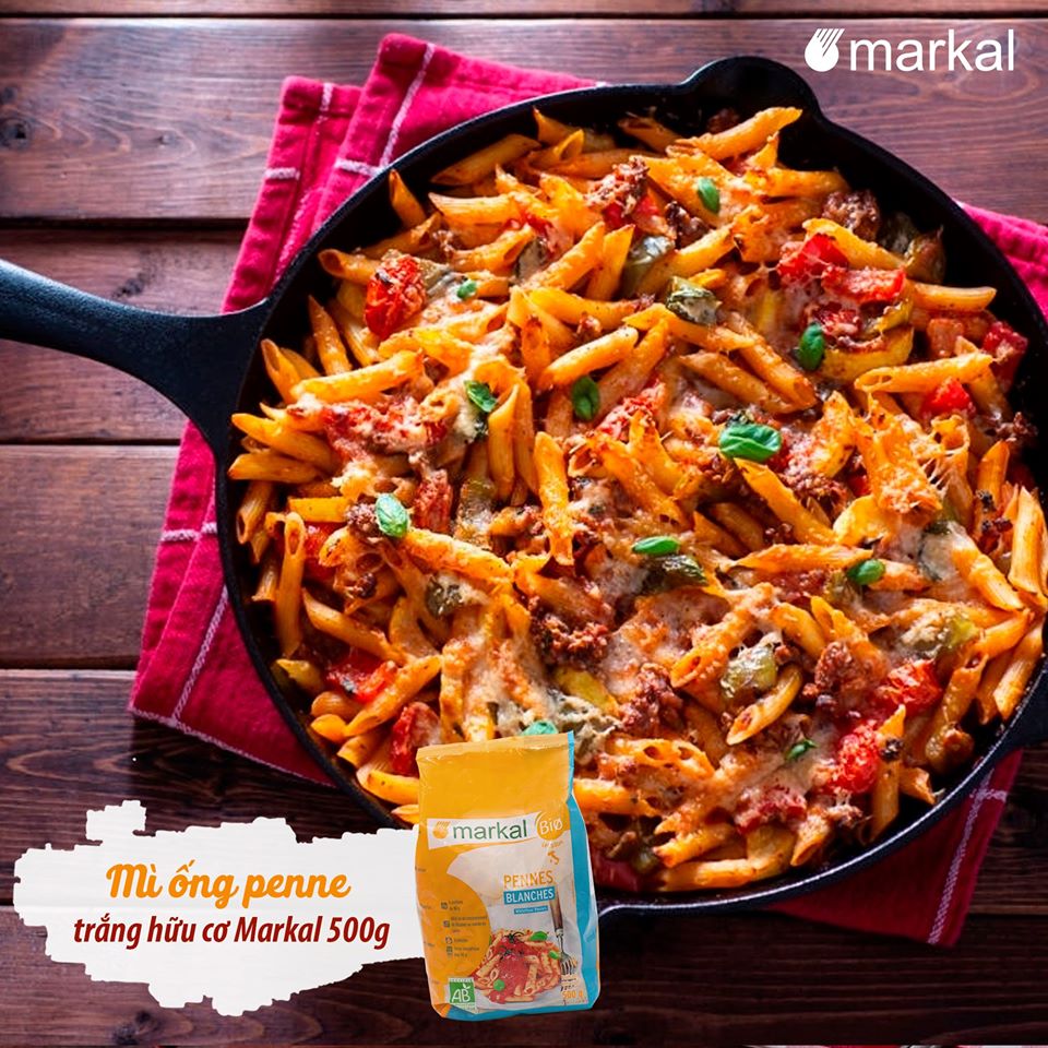 Organic white flour penne 500g Markal