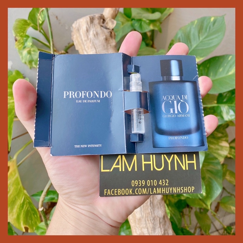 [ CHÍNH HÃNG] Vial Nước hoa GIÒ PROFONDO Xanh 1,2ml