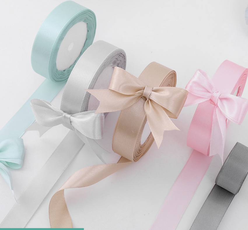 Ruy băng lụa trơn 2cm cuộn 20m