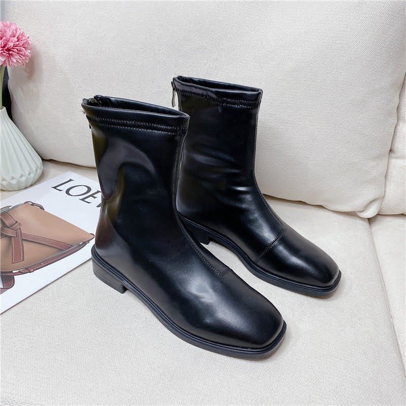 Giày Boot cổ lửng  ulzzang phong cách hàn, giày nữ cao cấp martin