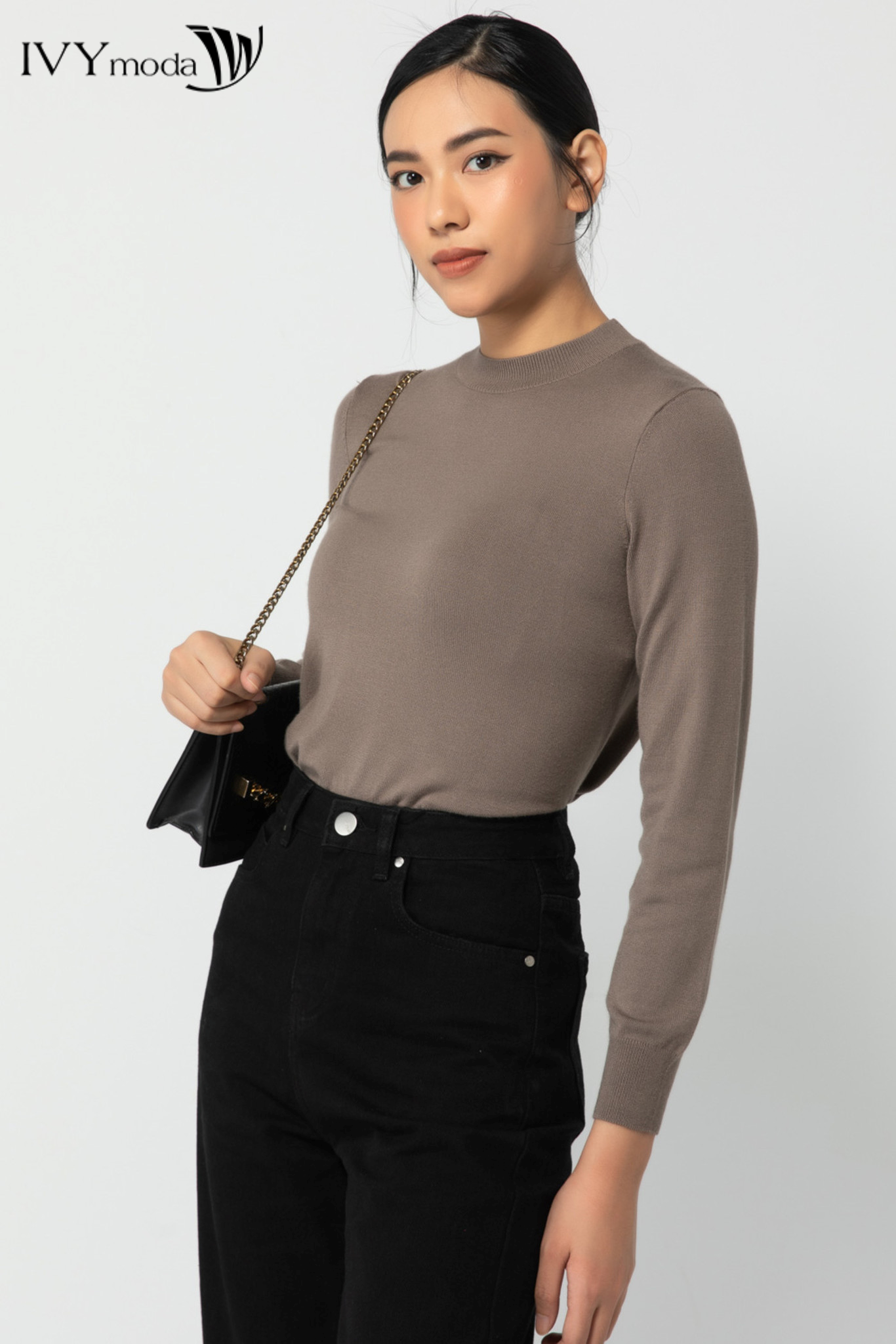 Áo len nữ tay dài IVY moda MS 58P0071