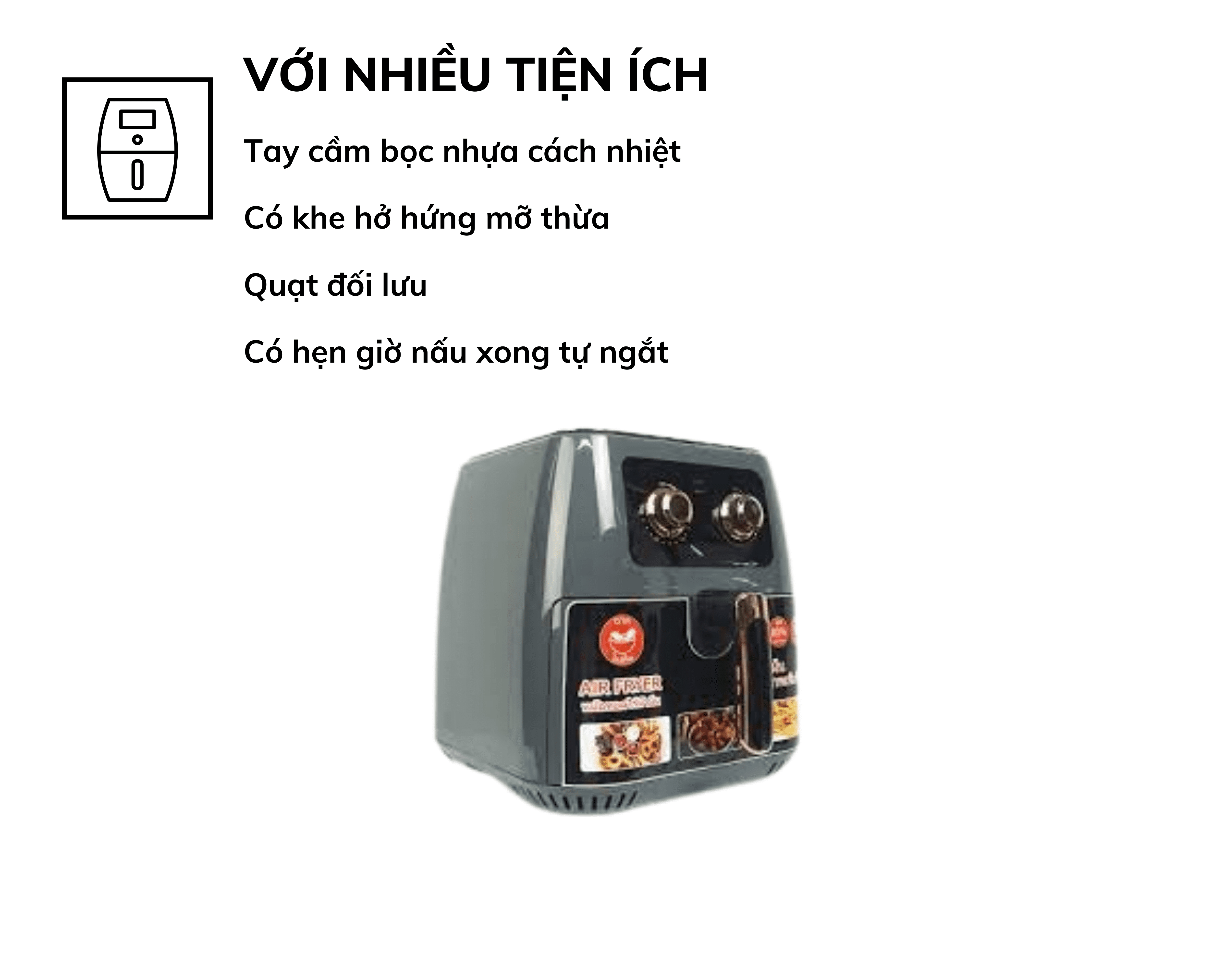 Nồi chiên không dầu 10.2L Sharp mẫu mới nhất KS27122