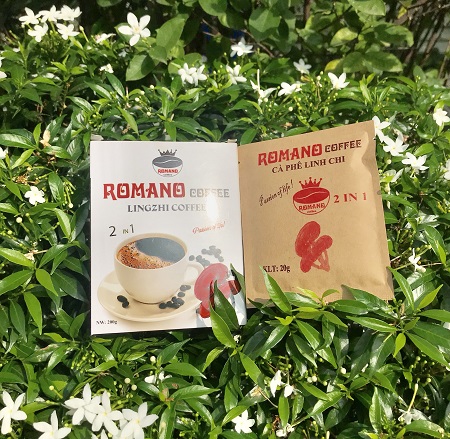 RomanoCoffee Cà phê Linh Chi 2in1 (Hộp 10 gói)