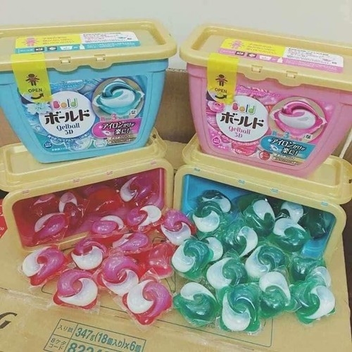 [TẶNG 02 VIÊN TẨY LỒNG GIẶT ĐỨC] Viên giặt Nhật hộp 18 viên