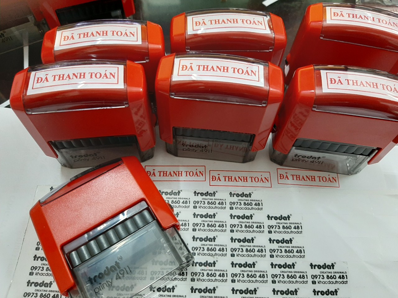 Con dấu ĐÃ THANH TOÁN Trodat 4911 (Loại tốt)
