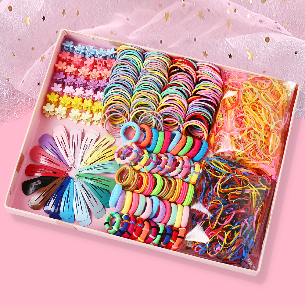 [HCM]HỘP QUÀ GIỎ XÁCH HAPPY DAY 780 CHI TIẾT SIÊU ĐÁNG YÊU CHO BÉ GÁI - HỘP 780 DÂY BUỘC TÓC + KẸP TÓC ĐỦ LOẠI CHO BÉ VÀ MẸ TẠO KIỂU TÓC TẠI NHÀ