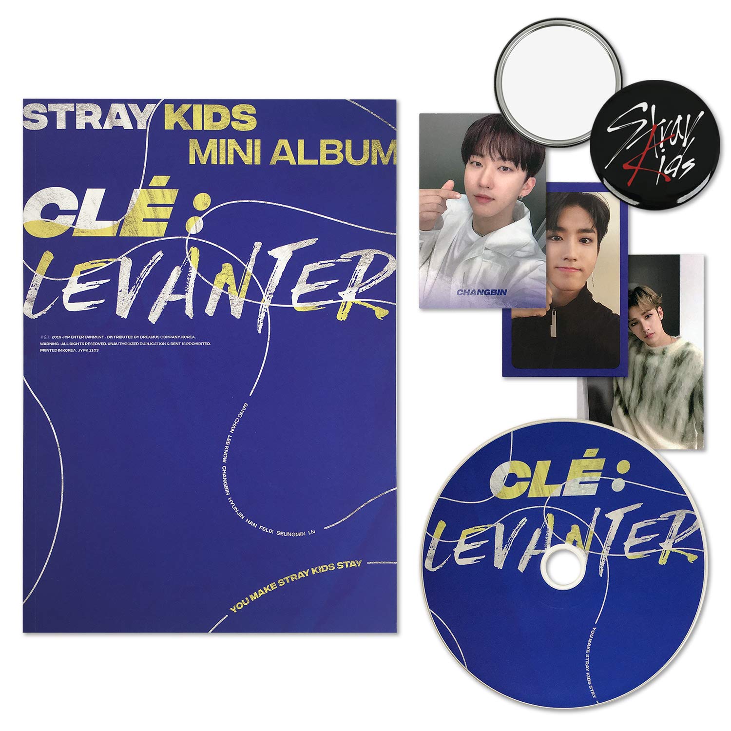 Album stray kids -cle: levanter xanh trắng