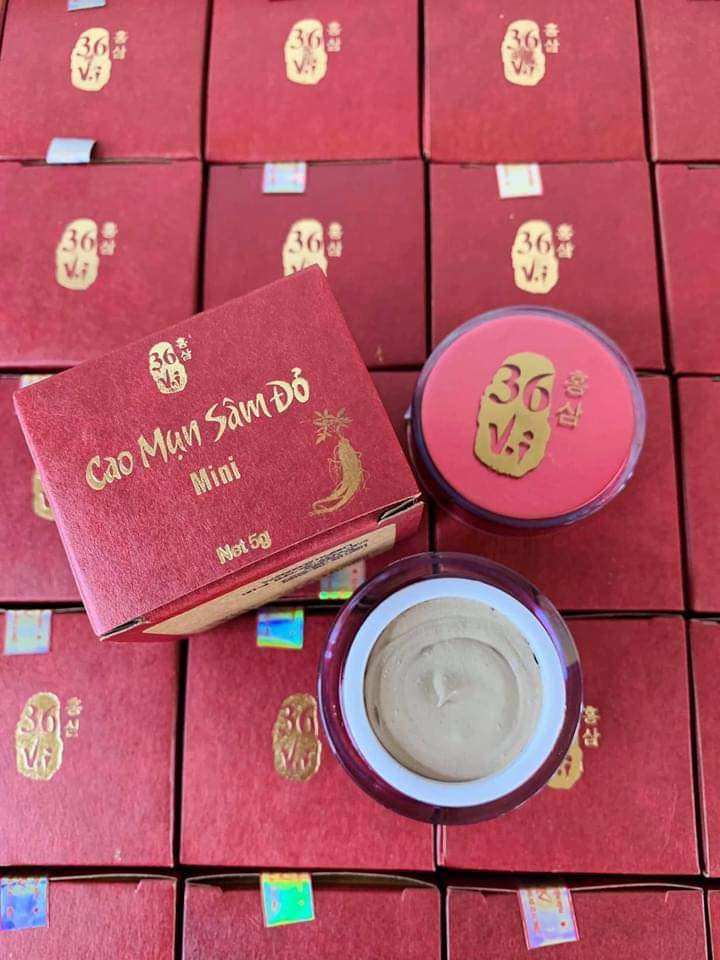 Combo Cao Mụn Sâm Đỏ + Sữa rửa mặt Nhân Sâm - sạch mụn sáng da