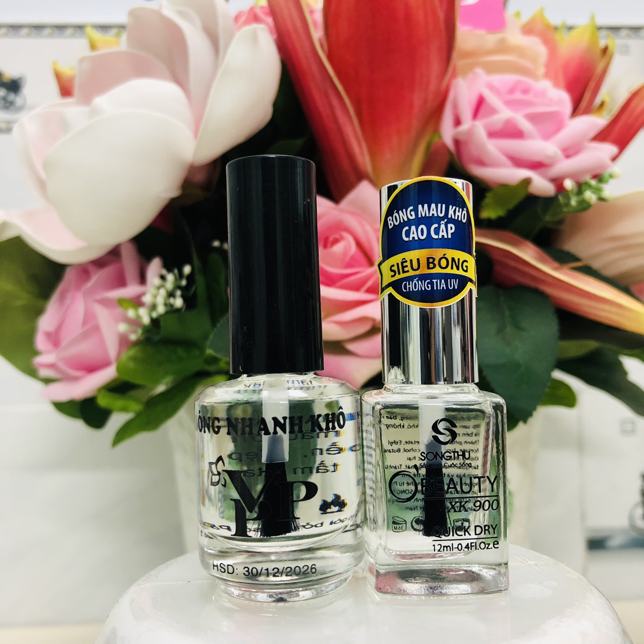 Sơn bóng mau khô Top coat (Bóng trắng, Bóng hồng)
