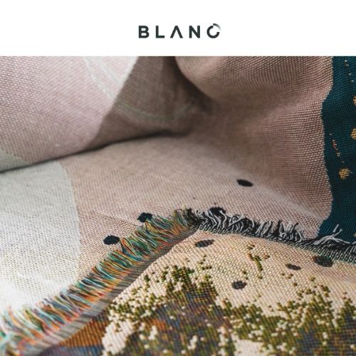 Chăn Phủ Sofa Khăn Phủ Sofa Chăn Phủ Giường Trang Trí Decor Serif BLANC'