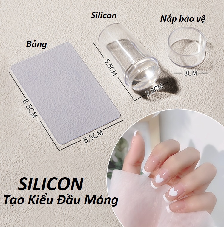 Con dấu silicon cao cấp | tạo kiểu đầu móng | phen đầu móng