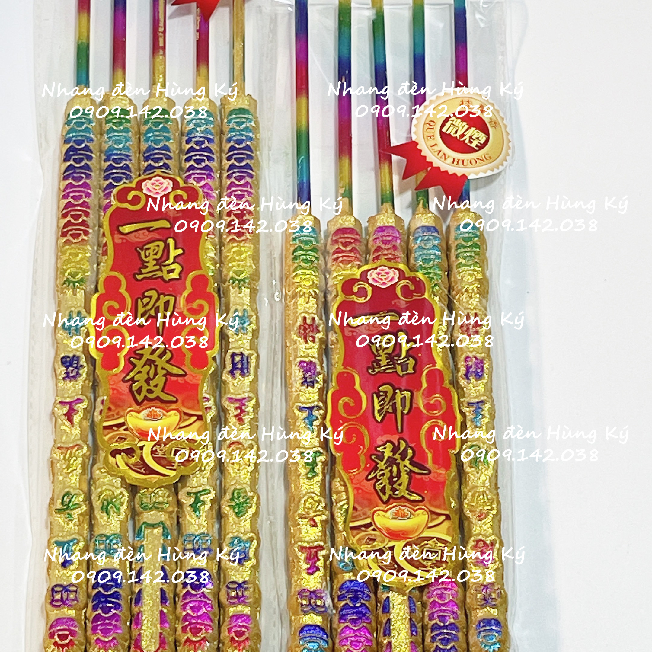 Nhang 5 cây đồng tiền Quế Lan Hương