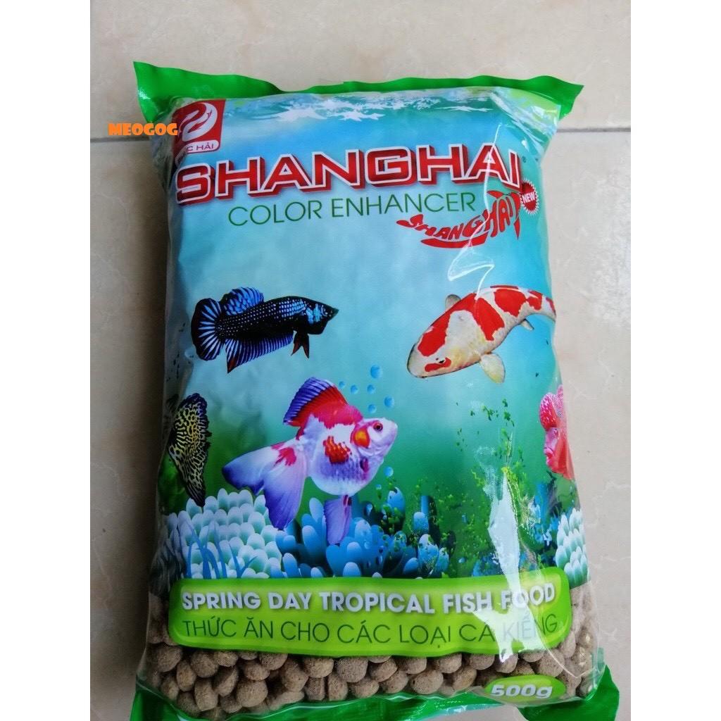 Cám cá Shanghai thức ăn cho cá lên màu 100g size 1mm.