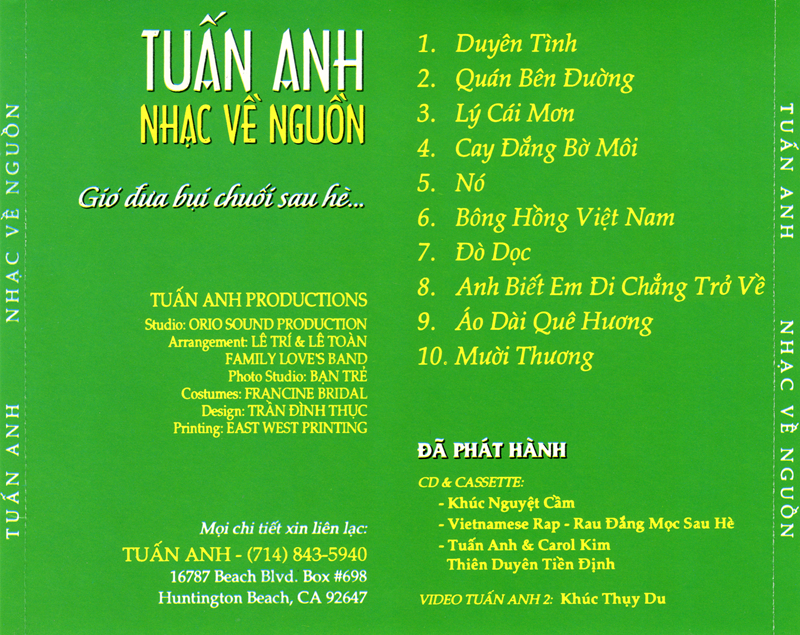 Bộ 6 đĩa CD tiếng hát Tuấn Anh 2