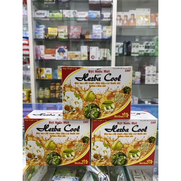 Bột Nước Mát Herba Cool Hộp 10 gói ( 1gói x 7g)