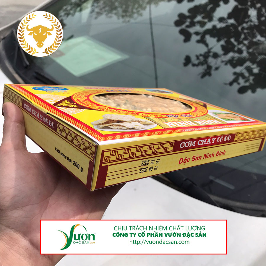 (Cố Đô) Cơm cháy chà bông, ruốc gà, Hộp 200g - đặc sản Ninh Bình