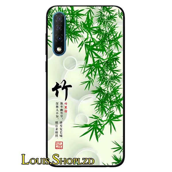 Ốp lưng dành cho vsmart live mẫu thư pháp lá tre