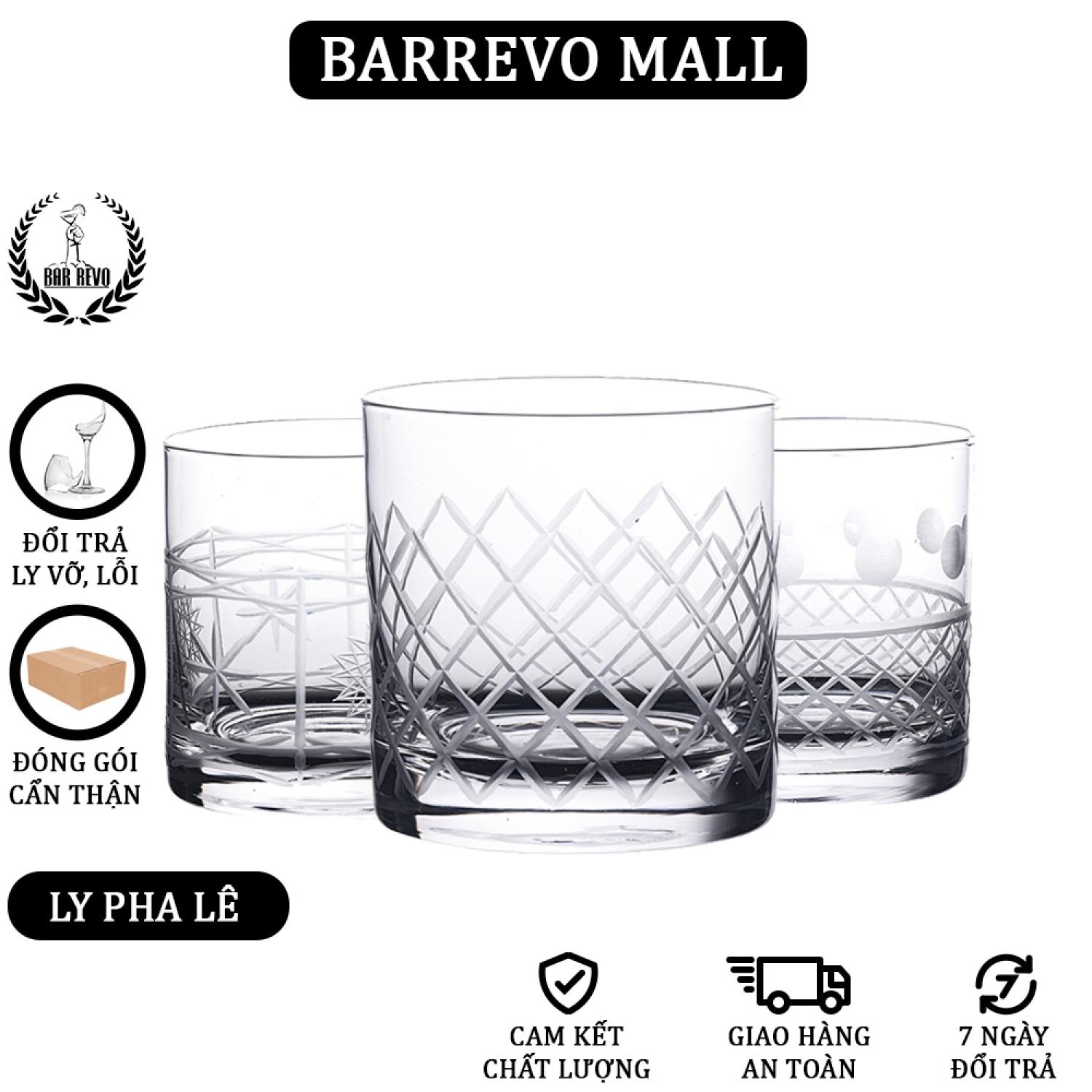 Whisky Crystal Glass - Ly Pha Lê