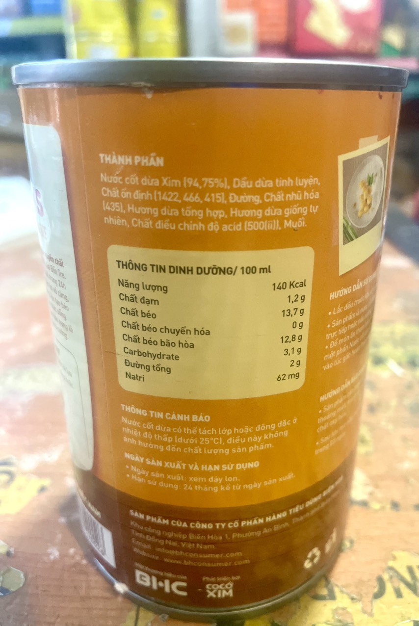 Nước cốt dừa chef's choice MOM COOKS lon 400ml