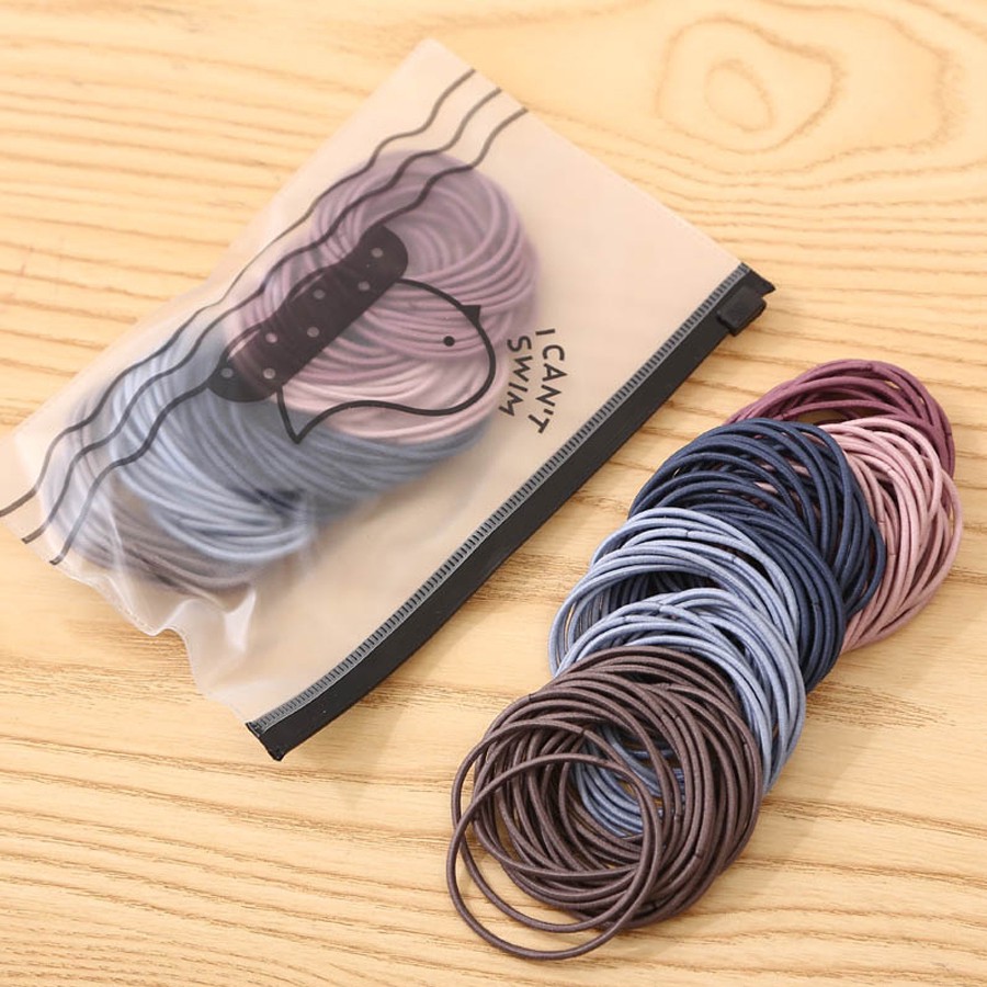 Set 100 chun buộc tóc Hàn quốc đủ màu