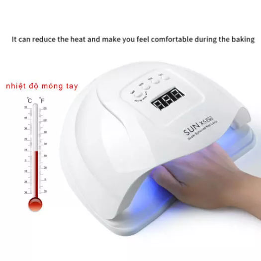 [CAM KẾT CHẤT LƯỢNG] Máy hơ gel (máy sấy gel) đèn led - đèn sấy móng tay chân