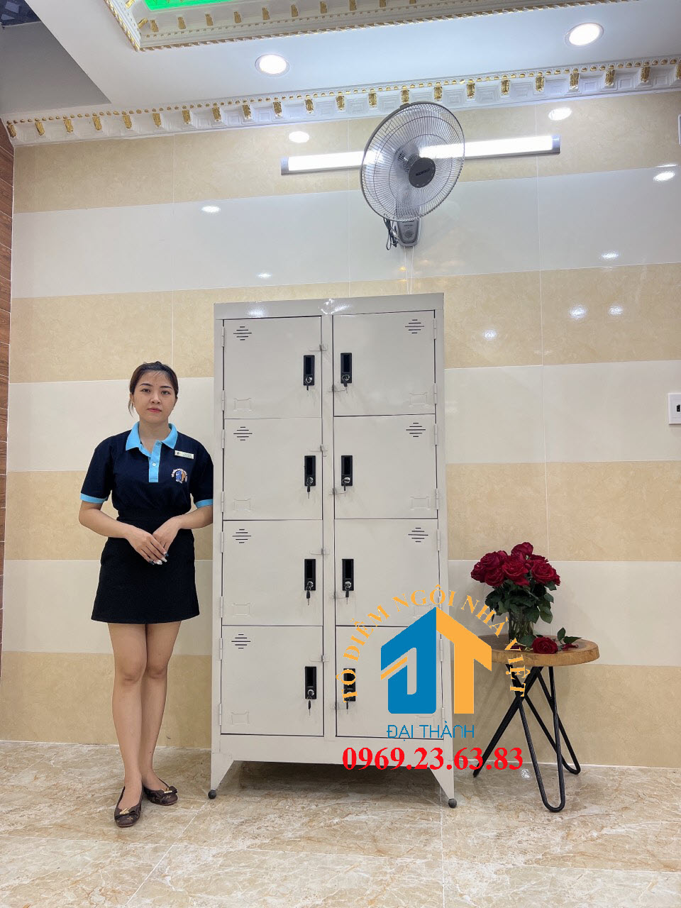 Tủ hồ sơ văn phòng 8 cửa cao 1m8