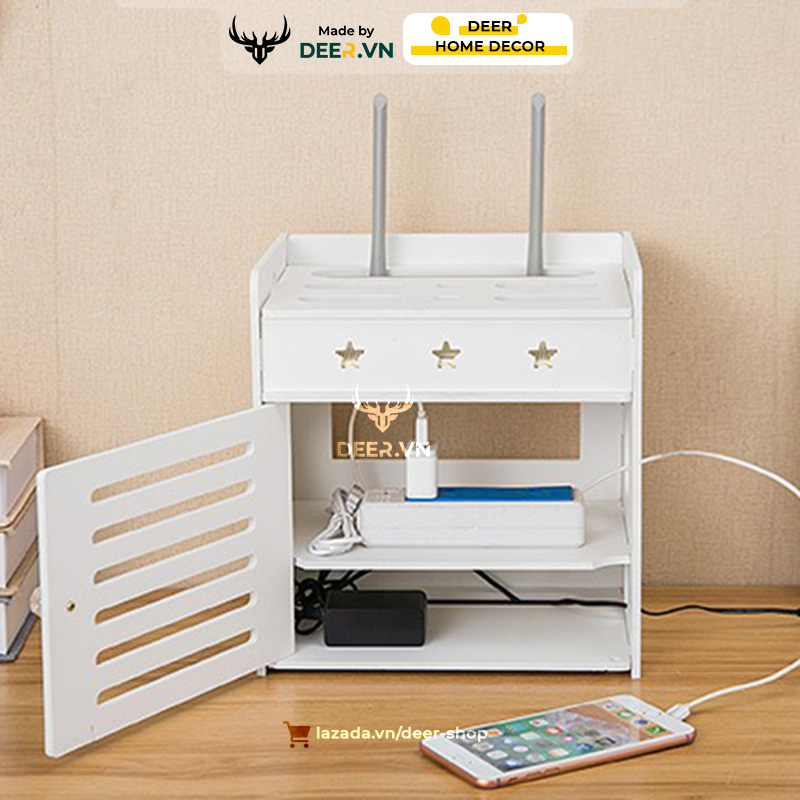 DEER - Hộp Đựng Ổ Điện - Đựng Thiết Bị Wifi