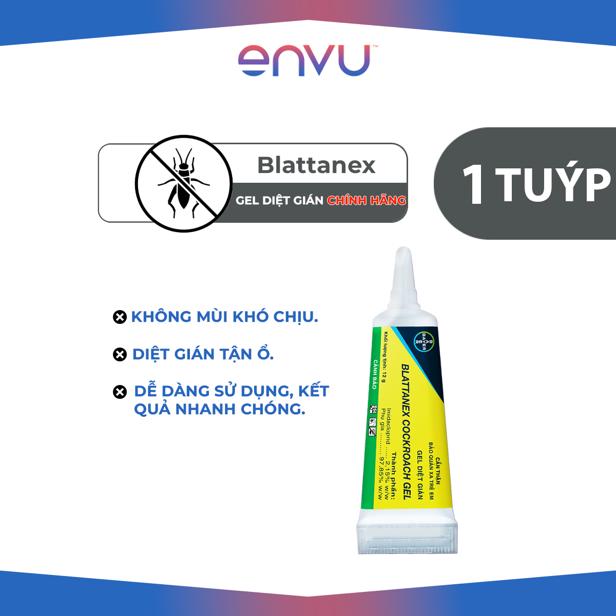 [ENVU] - Gel Diệt Gián Blattanex Chính Hãng
