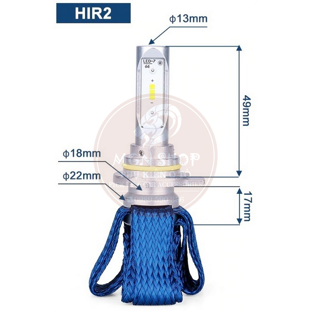 Đèn Philips Ultinon Essential LED [H4 H7 H8/H11/H16 HB3/HB4 HIR2] [02 bóng/bộ] dành cho ô tô xe máy 6000K