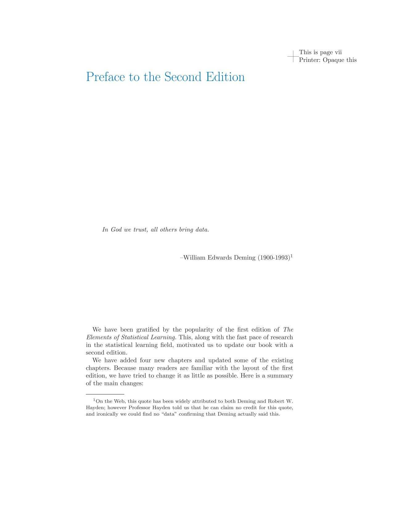 sách The elements of statistical learning