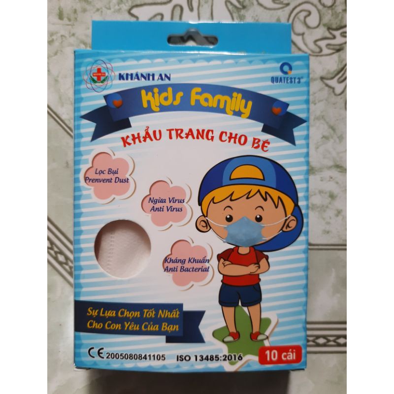 Khẩu trang trẻ em 4 lớp Khánh An