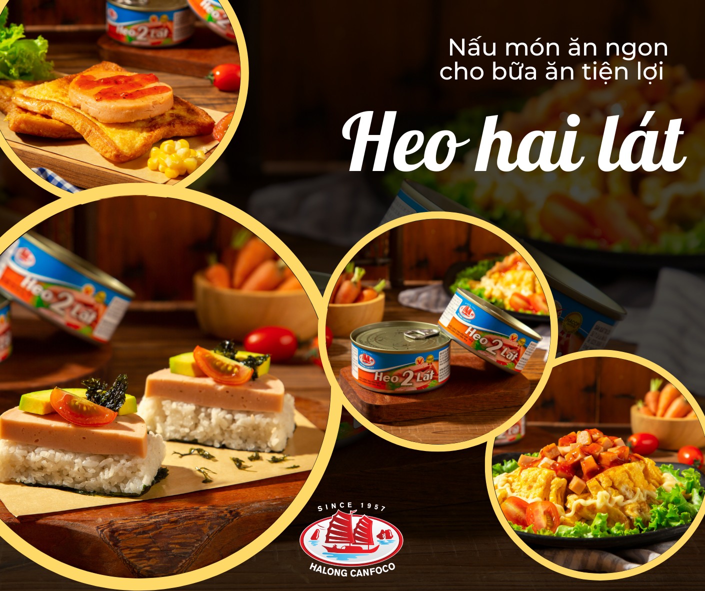 Thịt heo 2 lát 150g - Đồ Hộp Hạ Long