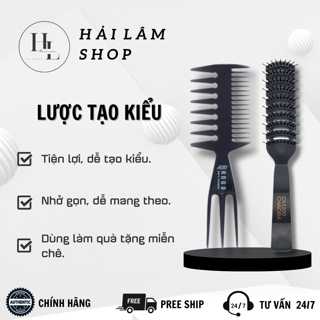 Lược bán nguyệt tạo kiểu tóc