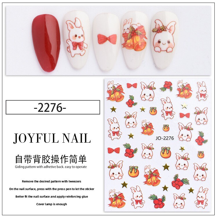 STICKER DÁN MÓNG HÌNH THỎ