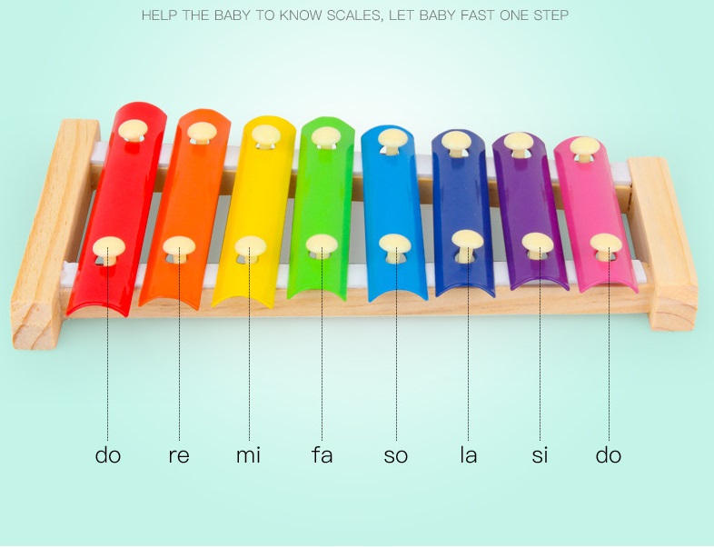 ❣️ Đàn Gỗ 8 Âm Cho Bé ☘️ Montessori cao cấp ✨ (Đồ chơi Gỗ - Đồ chơi Giáo Dục - An toàn - Thông minh)